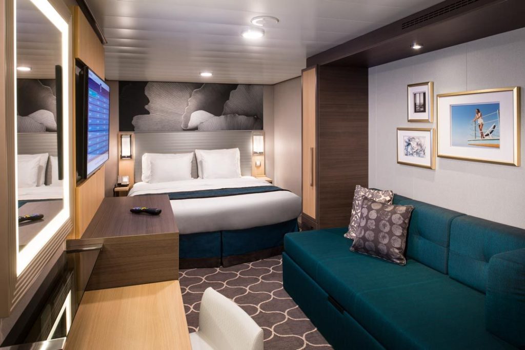 allure of the seas stateroom with sofa bed
